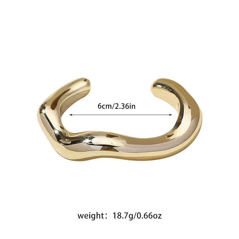 Fashion Exaggerated Irregular Bracelets for Women Simple Hip Hop Rock Personality Plastic Cuff Bangle Trendy Jewelry