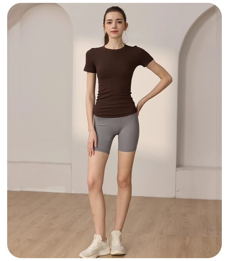 YOGA TOPS PILATES AEROBIC SPORTSWEAR BLOUSE