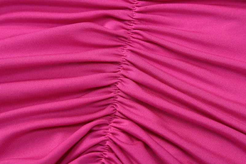 RUCHED SLIM BODYCON DRESS