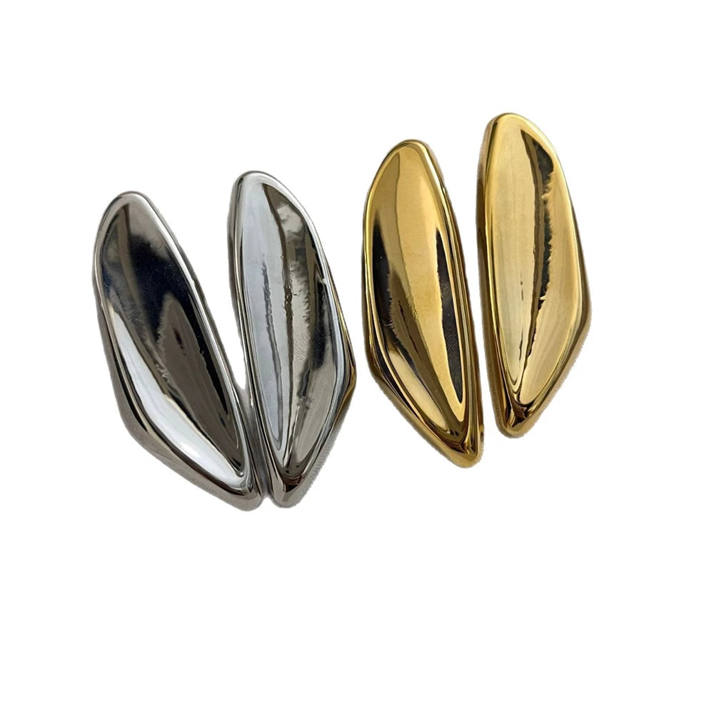 Elegant Classic Geometric Asymmetrical Earrings Fashionable Ladies' Accessory Stylish Cohesive Timeless Design