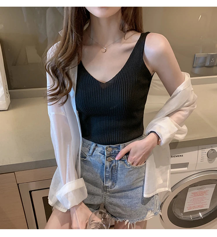 CAMIS TEES ICE SILK TANK TOP