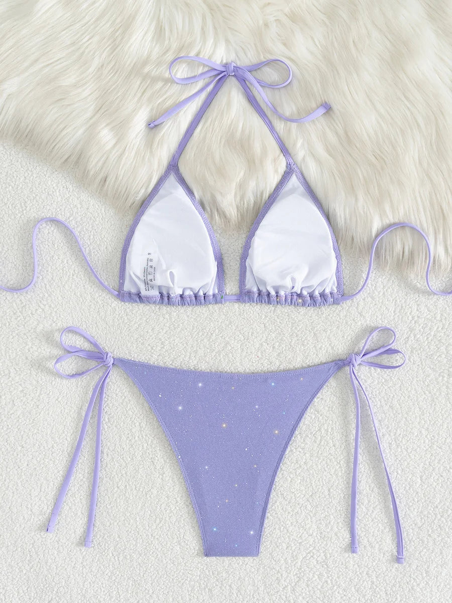 TWO-PIECE HIGH CUT STRAPPY BIKINI
