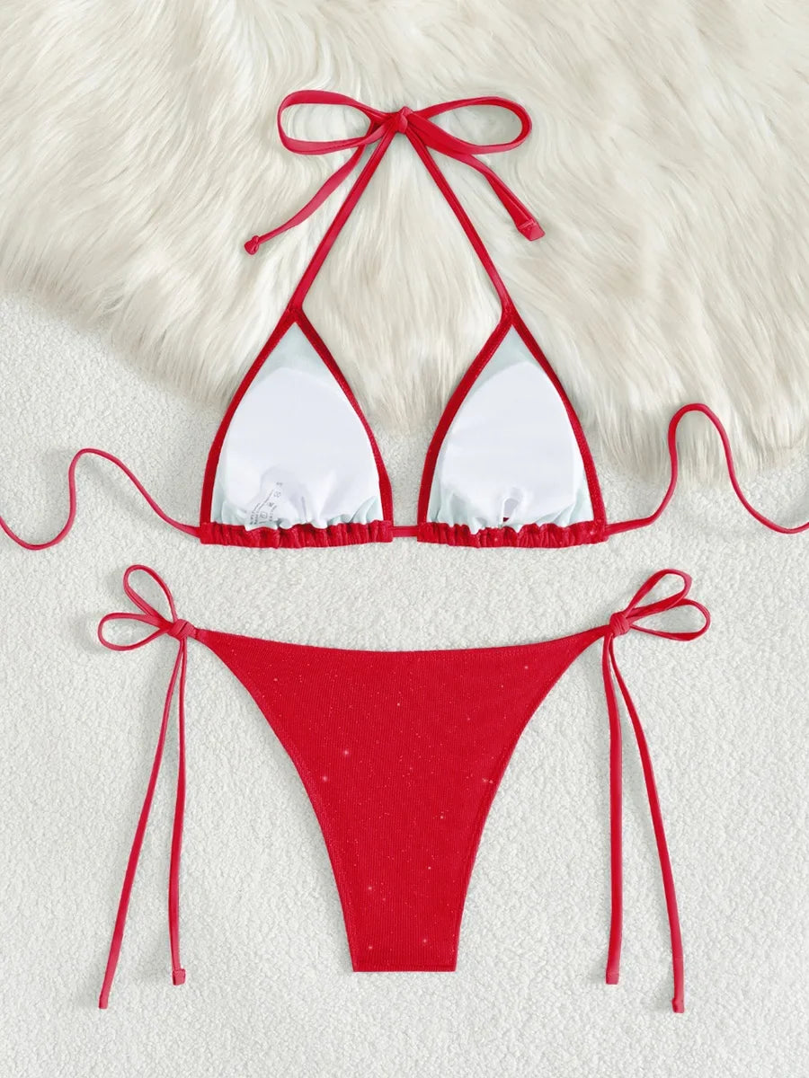 TWO-PIECE HIGH CUT STRAPPY BIKINI