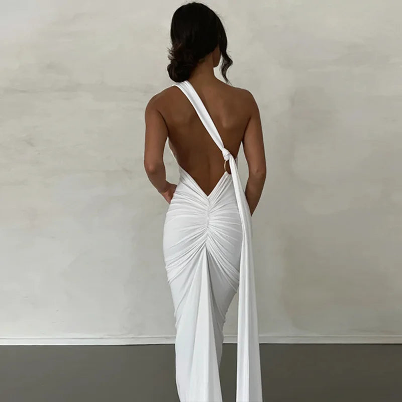 RUCHED SLIM BODYCON DRESS
