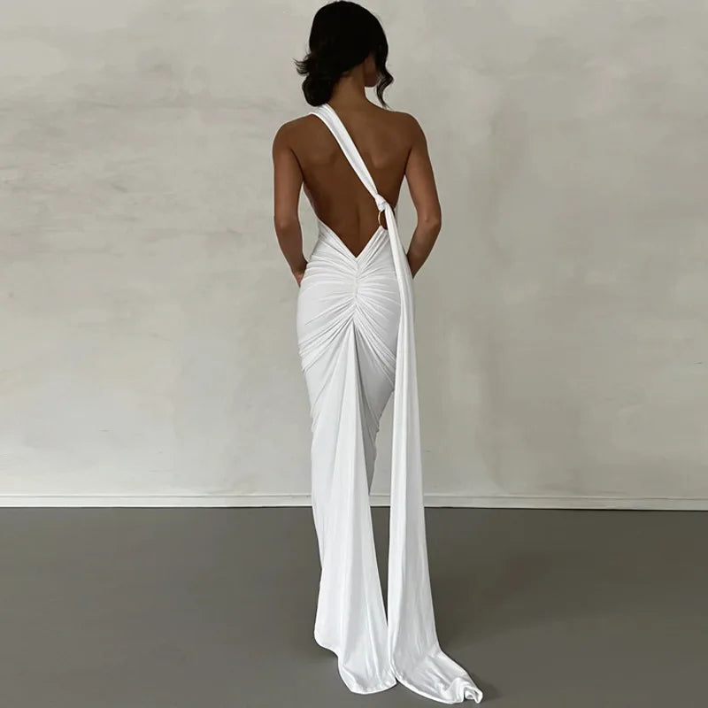 RUCHED SLIM BODYCON DRESS