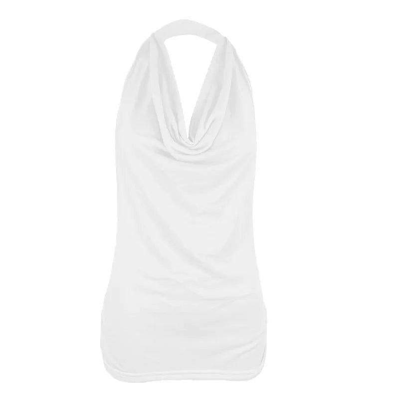 DRAPE V-NECK FEMME TANK TOP