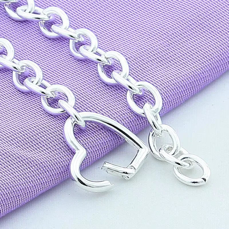 Women Bracelets Silver Heart Buckle Bracelet For Women Romantic Bracelets Silver 925 Jewelry