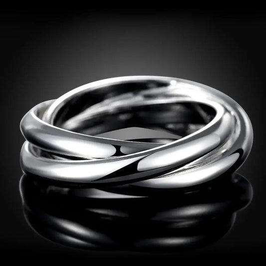 For Women Lady Wedding Beautiful Charm Fashion Women 925 Sterling Silver Rings Jewelry Cute Lover Gift