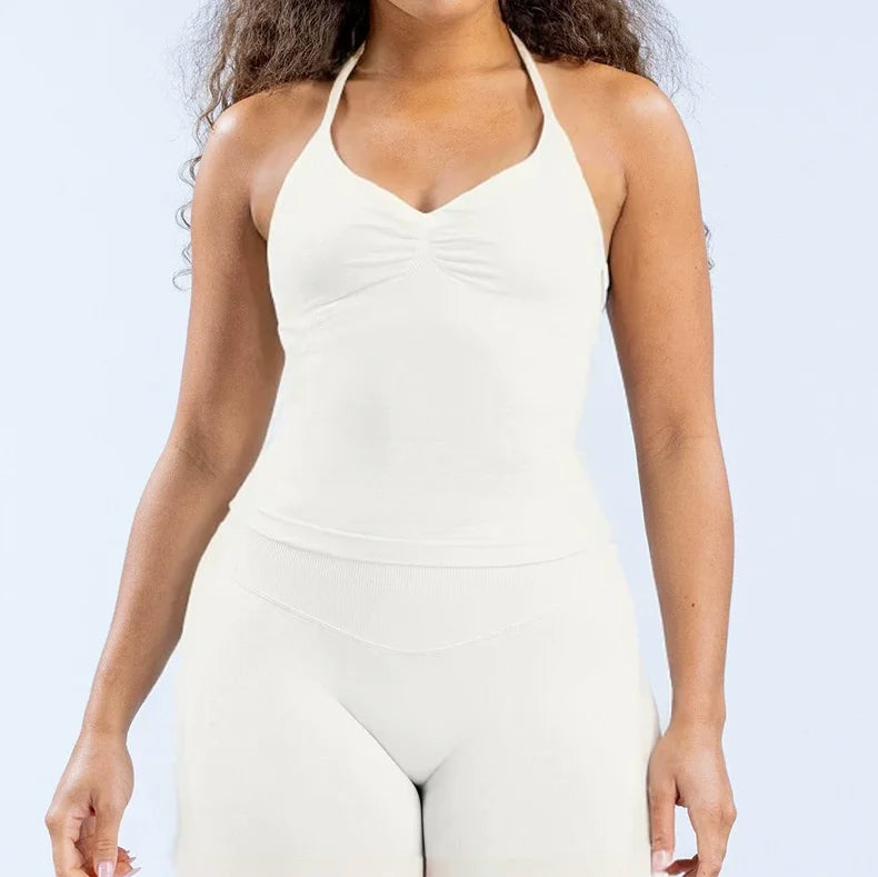 OPEN BACK BRA HALTER IMPECT FITNESS TOP