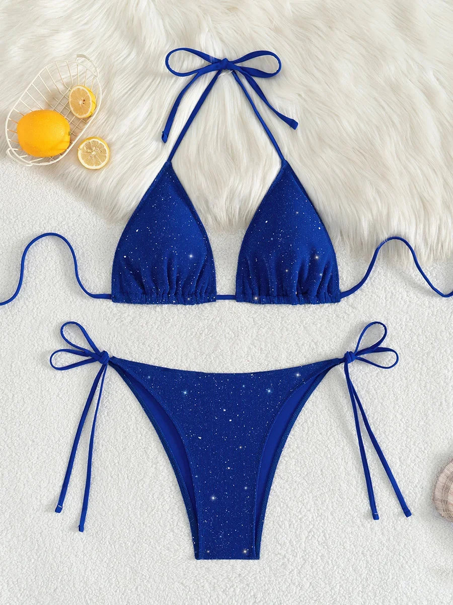 TWO-PIECE HIGH CUT STRAPPY BIKINI