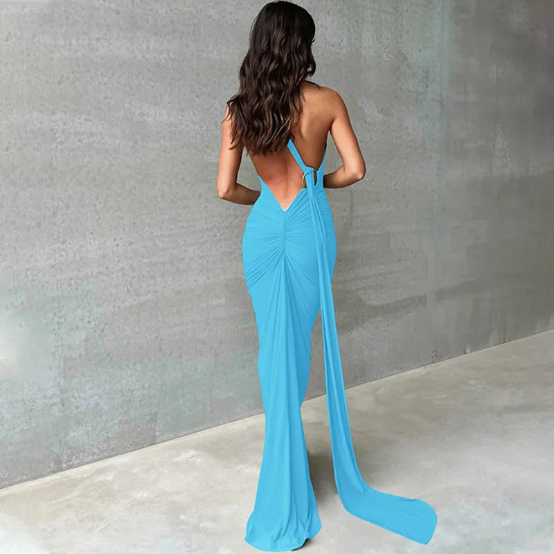 RUCHED SLIM BODYCON DRESS