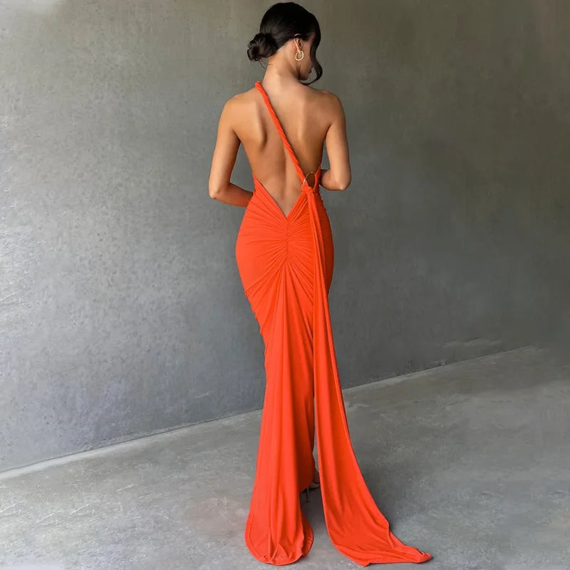 RUCHED SLIM BODYCON DRESS