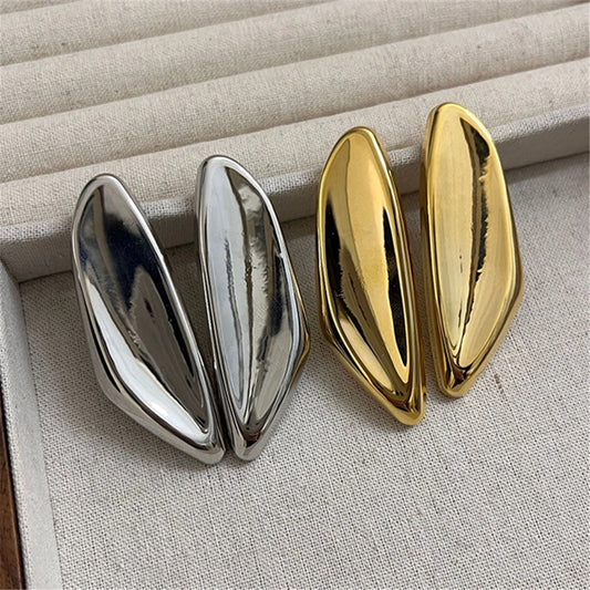 Elegant Classic Geometric Asymmetrical Earrings Fashionable Ladies' Accessory Stylish Cohesive Timeless Design