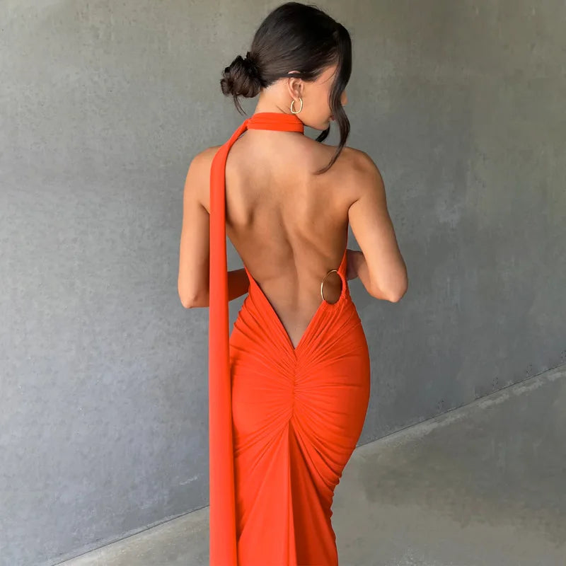 RUCHED SLIM BODYCON DRESS