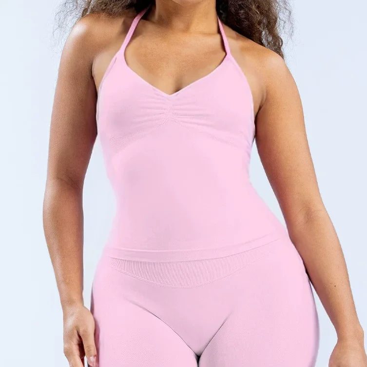 OPEN BACK BRA HALTER IMPECT FITNESS TOP