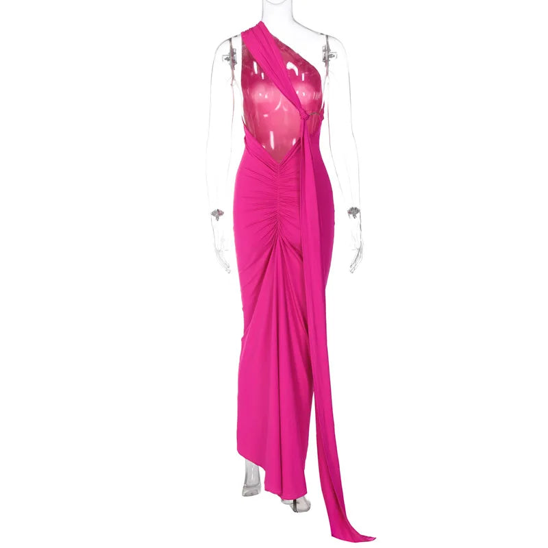 RUCHED SLIM BODYCON DRESS