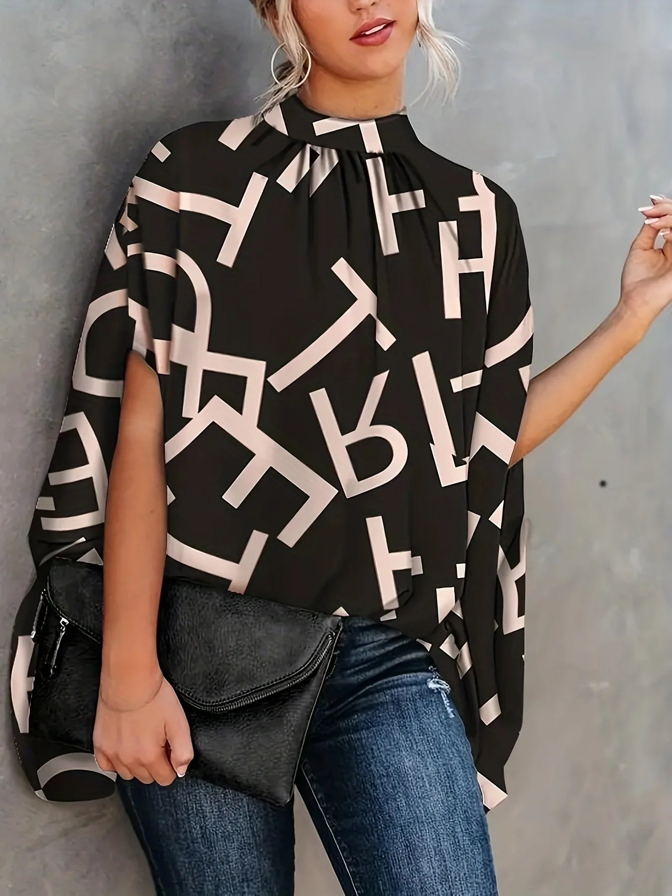 BOHO GRAPHIC WESTERN BLOUSE