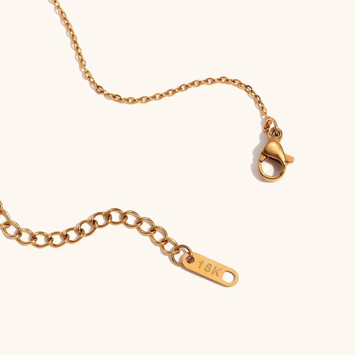 La.Muses Unique Liquid Circle Freshwater Pearl Left And Right Asymmetric Chain Necklaces For Women Stainless Steel Jewelry