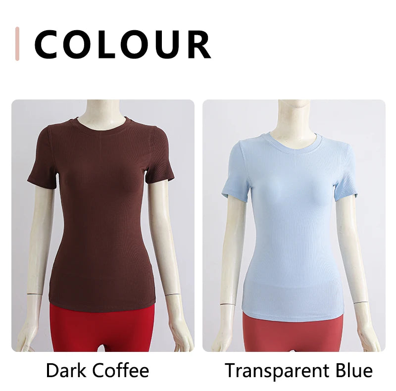 YOGA TOPS PILATES AEROBIC SPORTSWEAR BLOUSE