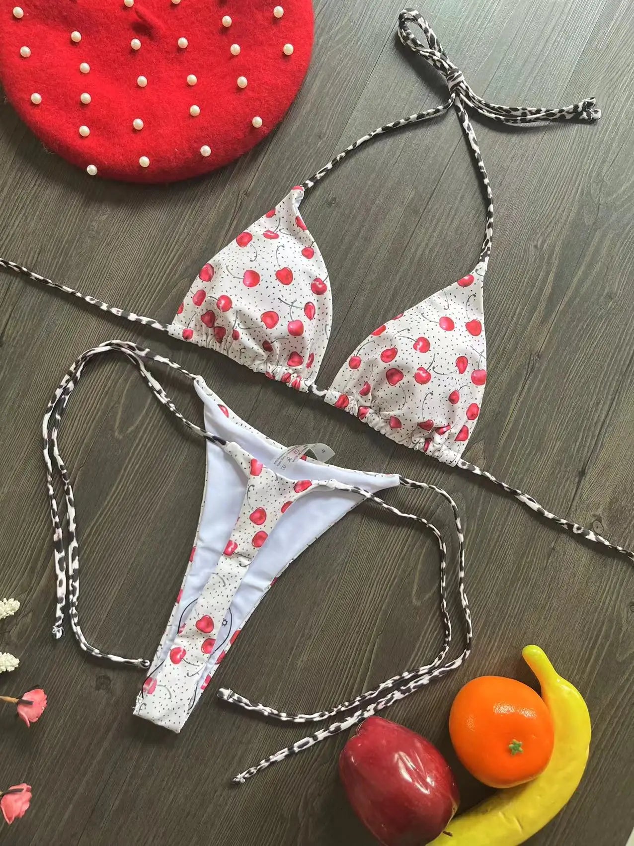 BATHING SUIT WITH FLORAL PRINTS BEACHWEAR