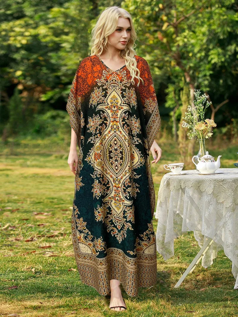 LONG KAFTAN KIMONO DRESS