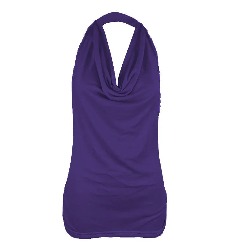 DRAPE V-NECK FEMME TANK TOP