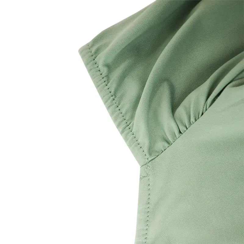 DAIGONAL COLLAR BODYCON DRESS