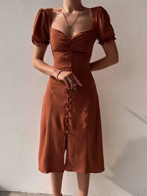ELEGANT SLIT VESTIDOS DRESS