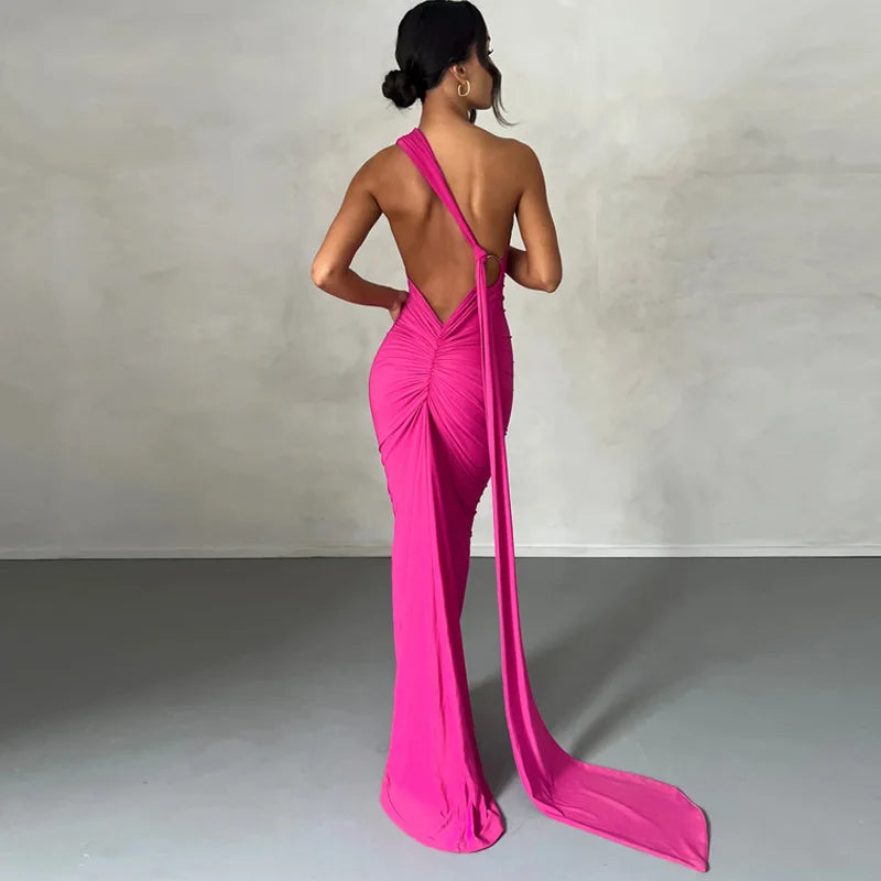RUCHED SLIM BODYCON DRESS