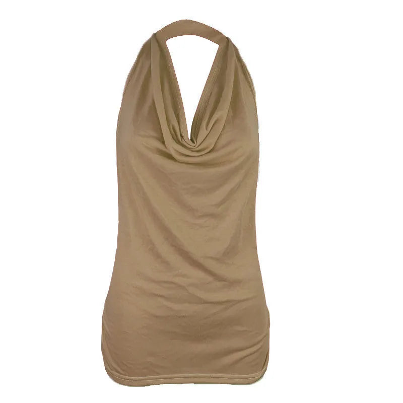 DRAPE V-NECK FEMME TANK TOP
