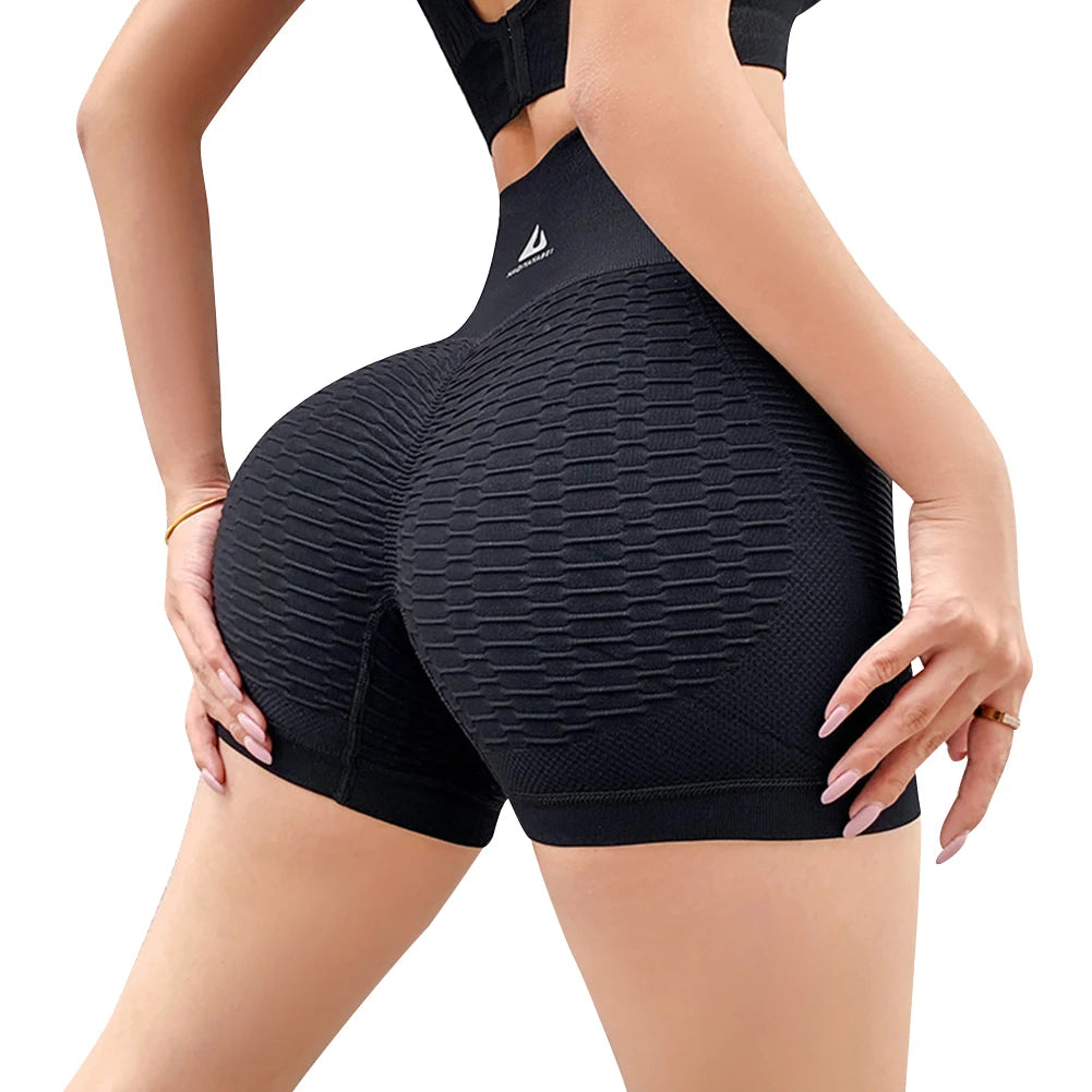 HIP LIFTING HIGH WAIST PUSH UP GYM SHORT