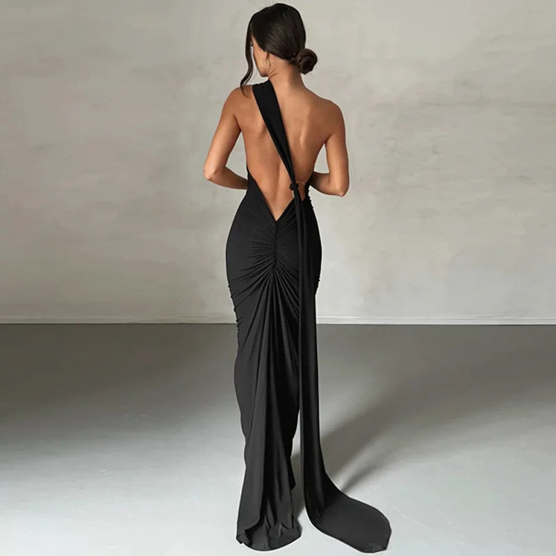 RUCHED SLIM BODYCON DRESS