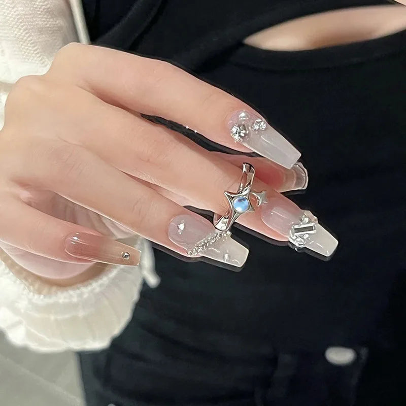 Korean Fashion Exquisite Purple Zircon Heart Star Ring Y2K Girls Pink Crystal Bow Knot Ring Women Party Dating Jewelry Gifts