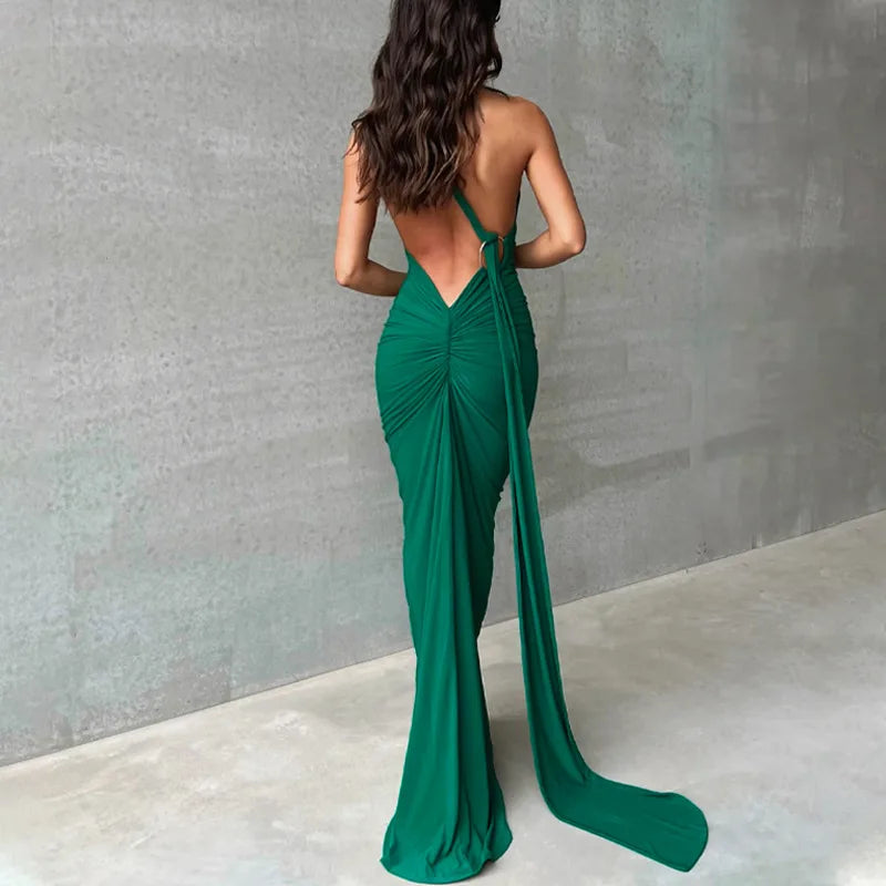 RUCHED SLIM BODYCON DRESS
