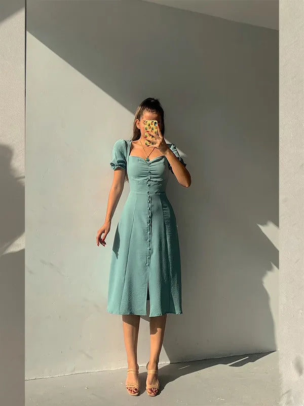 ELEGANT SLIT VESTIDOS DRESS