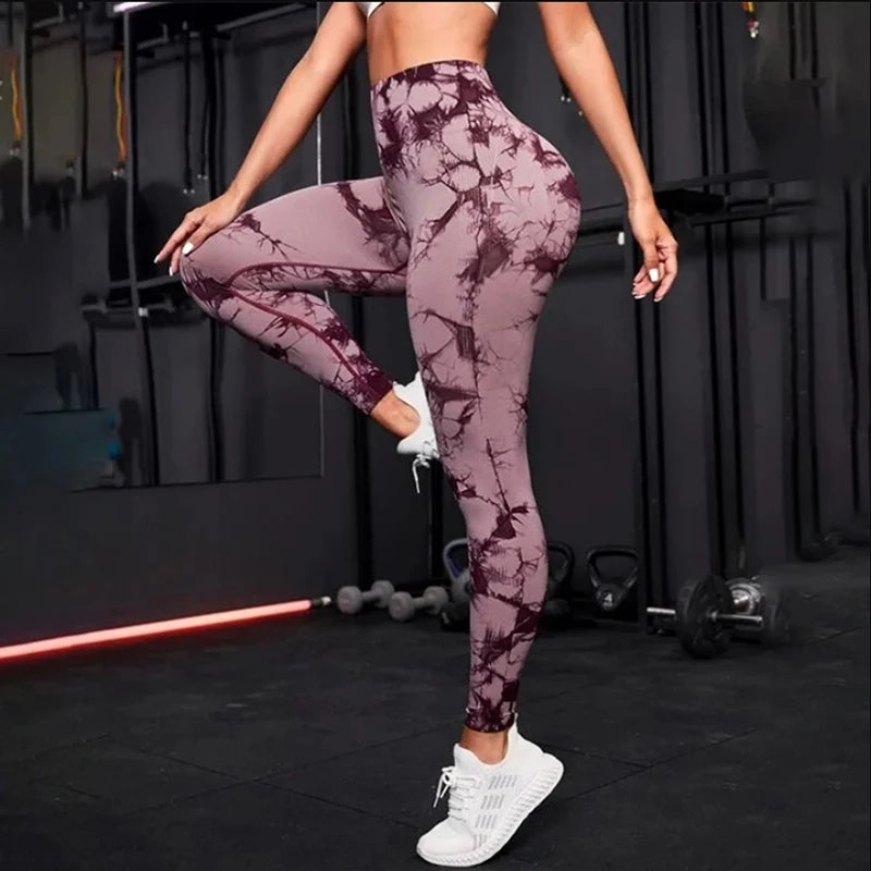 PRINTED YOGA PANT TIGHTS FOR WORKOUT GYM WEAR
