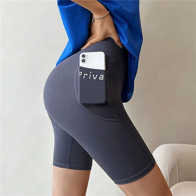 HIGH WAIST FITNESS STREETWEAR SHORT