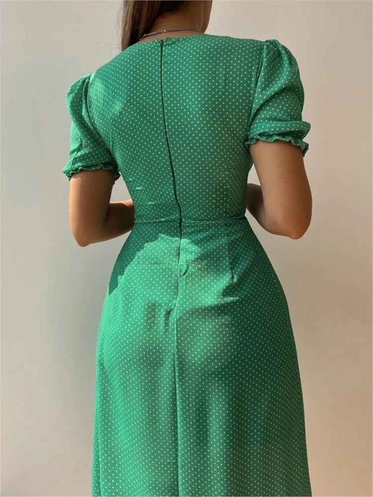 ELEGANT SLIT VESTIDOS DRESS