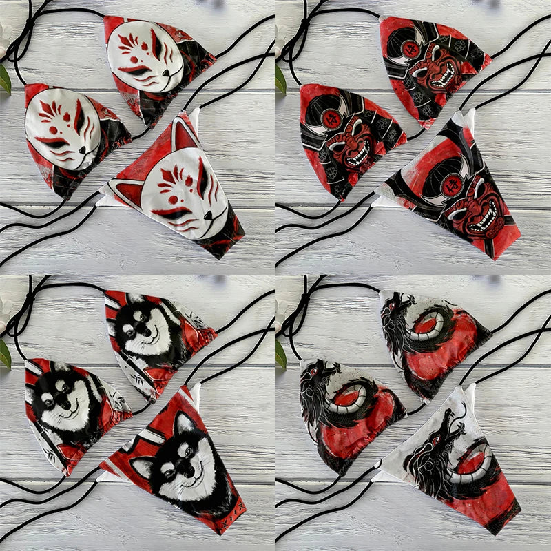 FUNNY ANIME TWO PIECE LACE-UP BIKINI