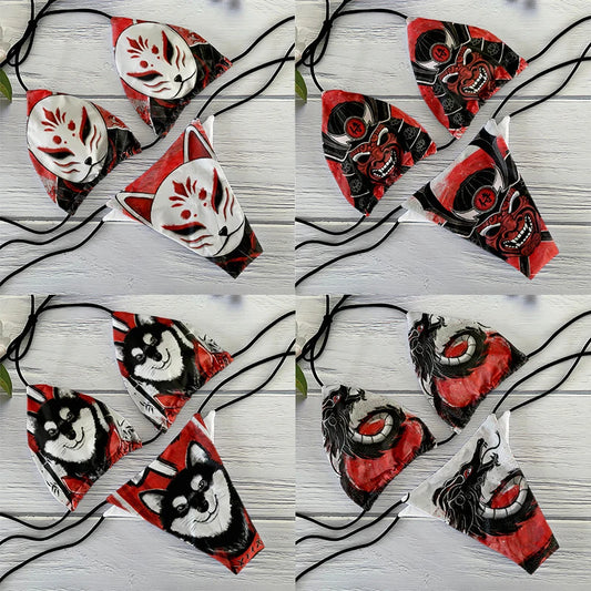 FUNNY ANIME TWO PIECE LACE-UP BIKINI