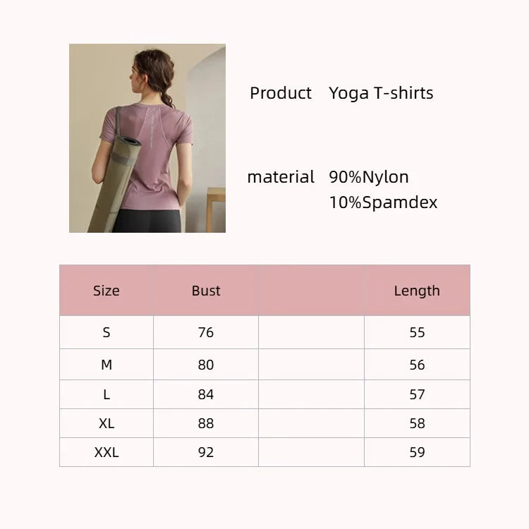 GYM HUB YOGA WEAR QUICK DRYING SHIRT YOGA WEARS